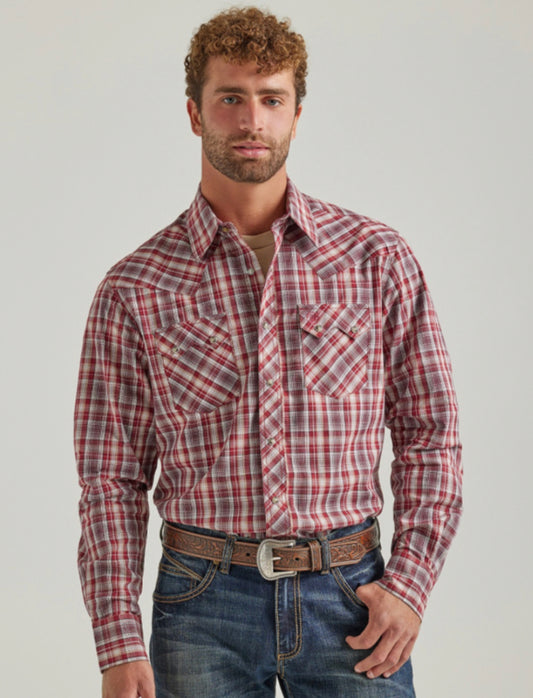 WRANGLER RETRO LONG SLEEVE SNAP SHIRT-MODERN FIT