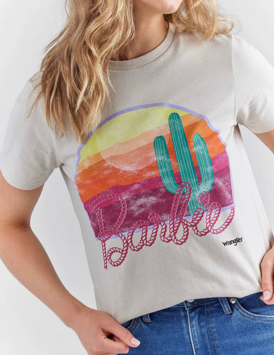 WRANGLER X BARBIE T-SHIRT-REGULAR FIT
