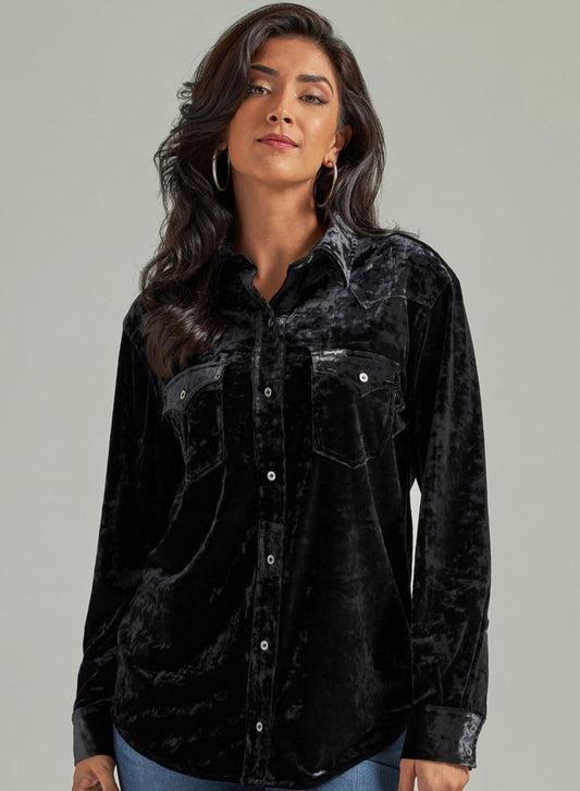 WRANGLER WOMENS RETRO PUNCHY BOYFRIEND SHIRT