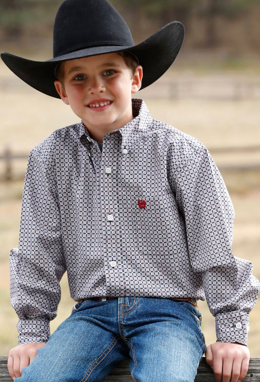 CINCH BOYS LONG SLEEVE PRINT IN MULTI