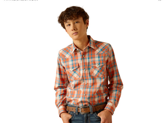 ARIAT BOYS HILARIO RETRO FIT SNAP SHIRT