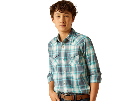 ARIAT BOYS HARRINGTON RETRO FIT SNAP SHIRT