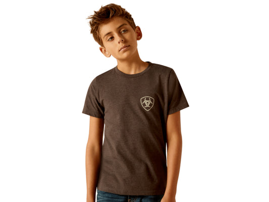 ARIAT BOYS RIDER LABEL SHORT SLEEVE TSHIRT