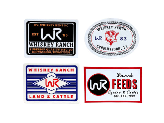 WHISKEY BENT HAT CO STICKER PACK
