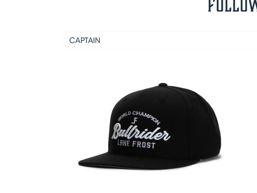 LANE FROST BRAND CAPS