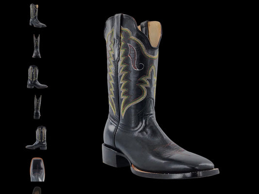 R WATSON BLACK RANCH HAND CALF BOOT