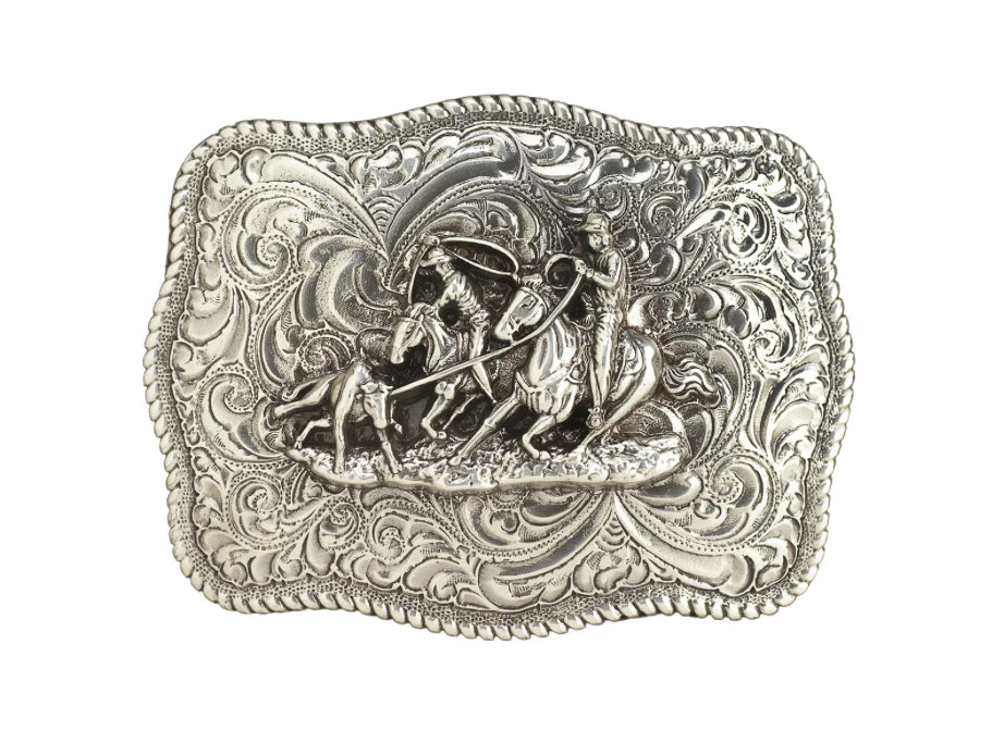 NOCONA MENS BUCKLE RECTANGLE TEAM ROPER