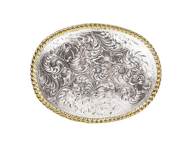 NOCONA MENS OVAL SCROLLED BUCKLE