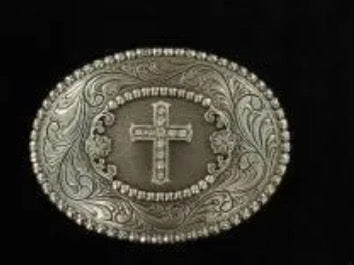 BLAZIN ROXX OVAL SCROLLED BUCKLE