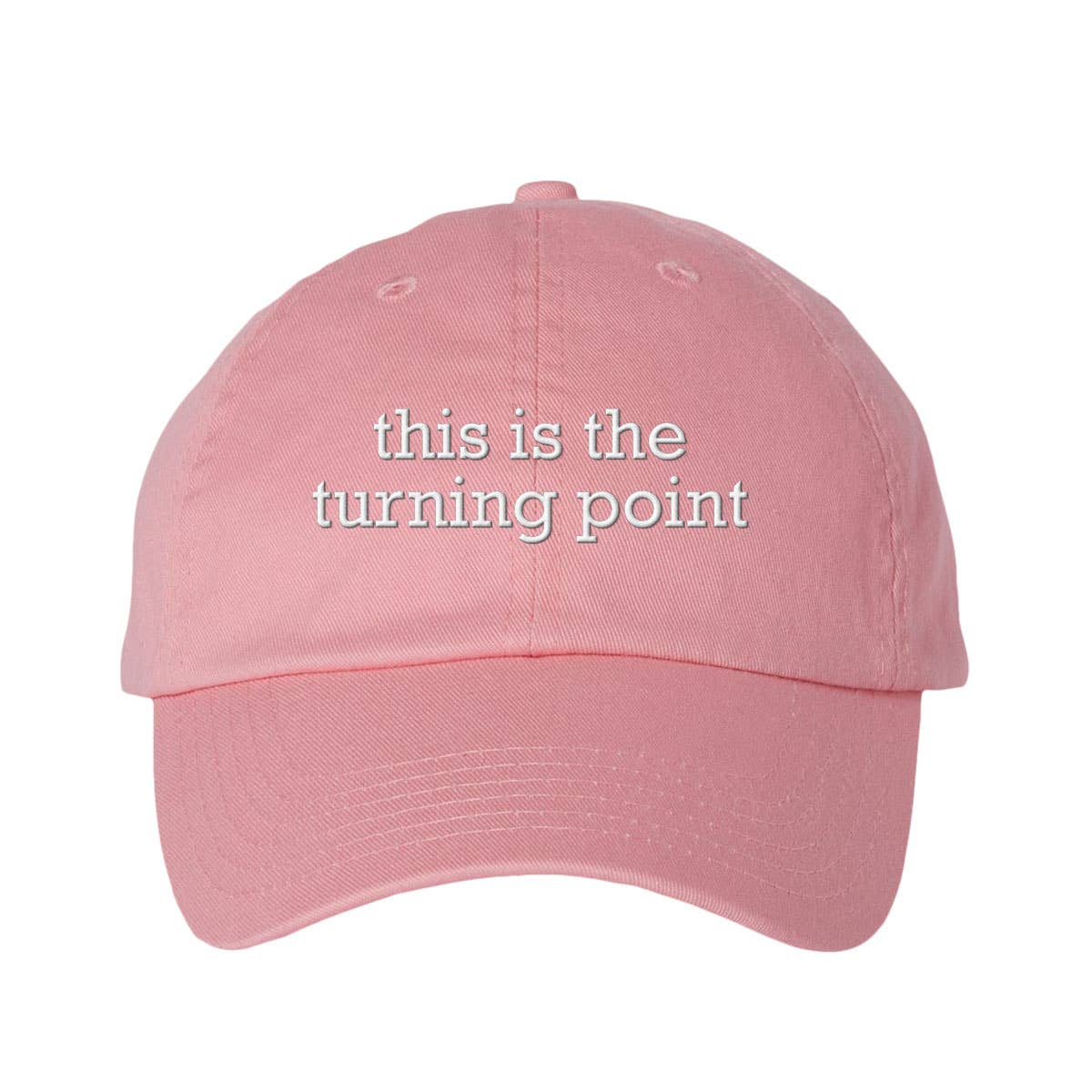 God And Glory Gifts - This Is The Turning Point Charlie Kirk Embroidered Dad Hat: Red