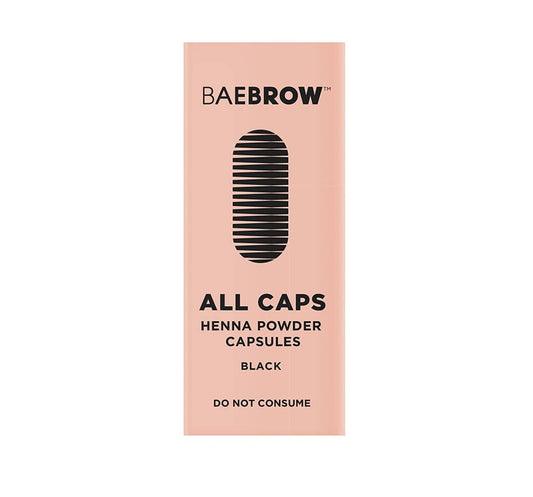 BAEBROW - ALL CAPS Powder Henna Capsules: Neutral Medium Brown
