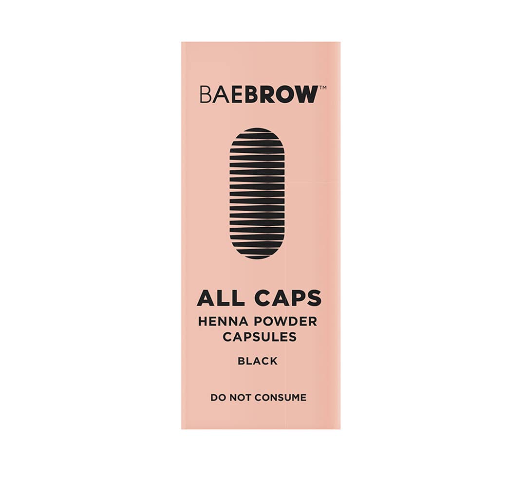 BAEBROW - ALL CAPS Powder Henna Capsules: Dark Brown