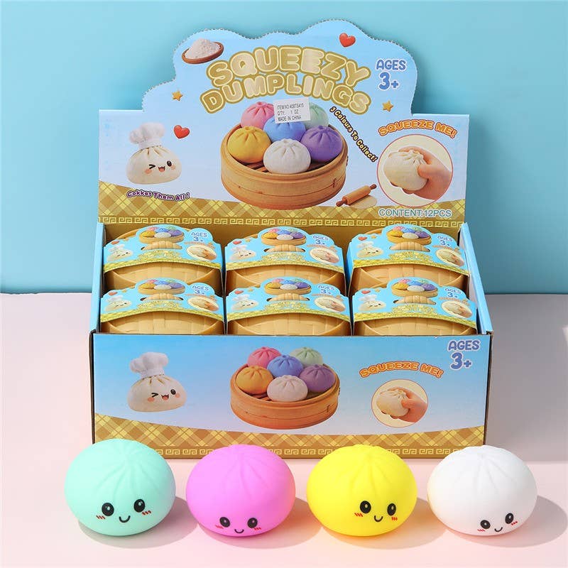 JOSSLYN by wall to wall - Pressure Squishy Toy Dumplings | 40BTS415: Assorted