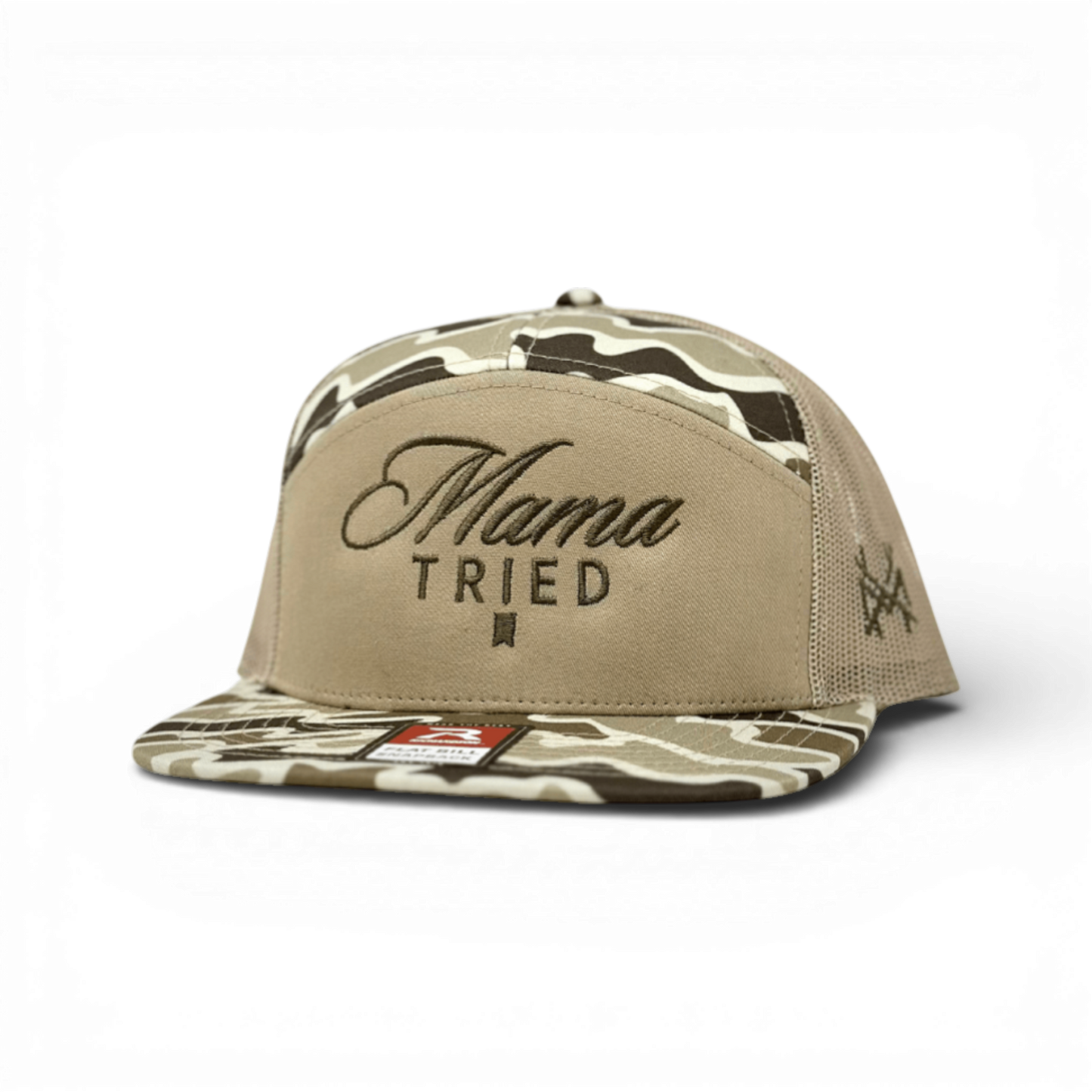 The Mad Hatter Co - Mama Tried Ultra Trucker Hat: Trucker Black/White