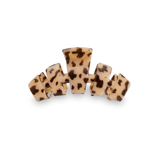 TELETIES - Classic Hair Clip | Tiny | Blonde Tortoise
