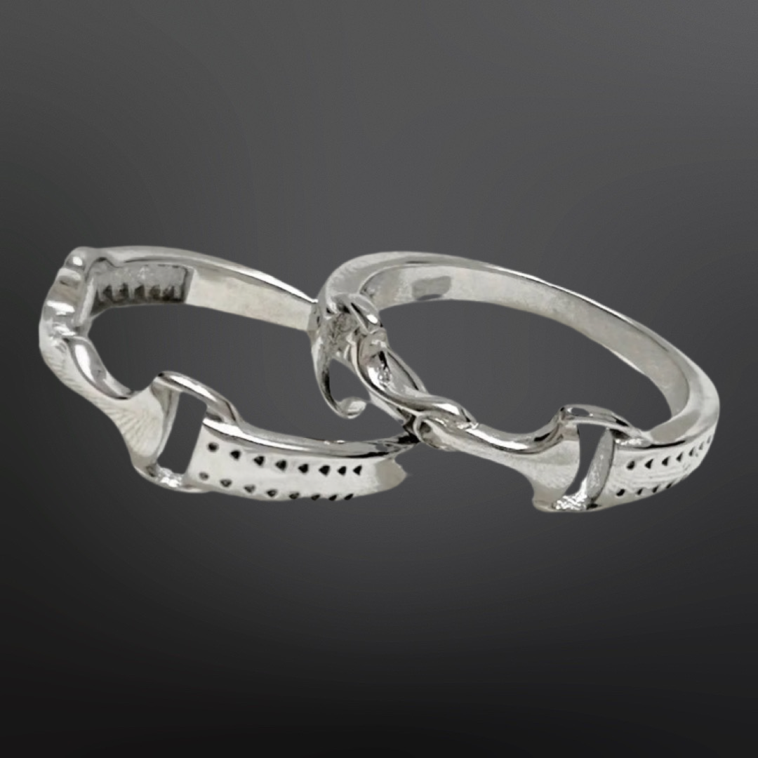 Westrian International - Equestrian Horse Snaffle Bit Sterling Silver Ring: 5
