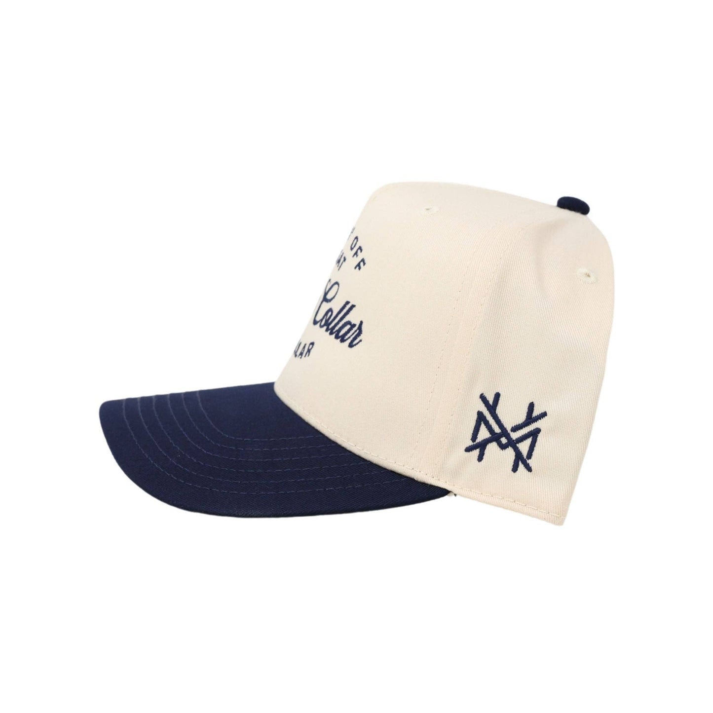 The Mad Hatter Co - Blue Collar Dollar Working Man Trucker Hat: 7 Panel Black