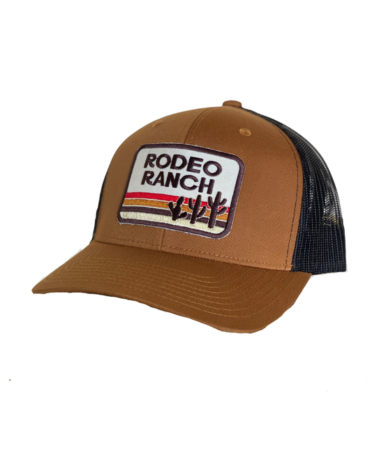 Rodeo Ranch - Rodeo Ranch Retro Cactus Mens Cap - Caramel and Black
