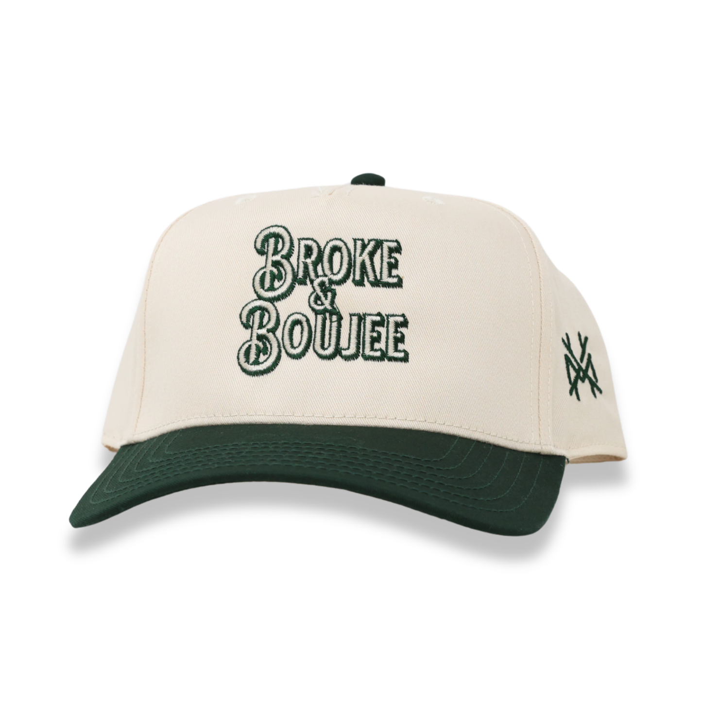 The Mad Hatter Co - Broke & Boujee Trucker Hat: Retro Powder Blue/Natural