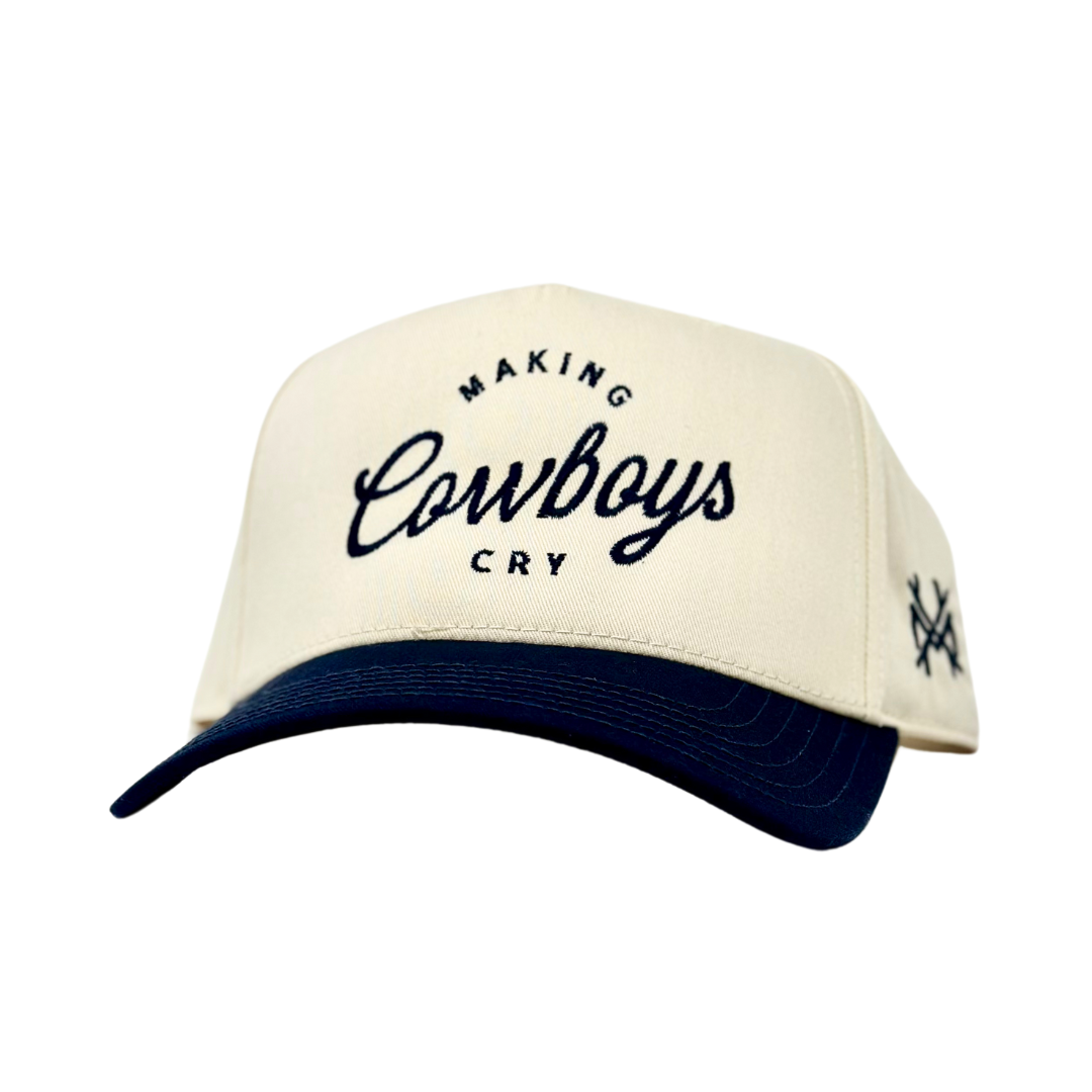 The Mad Hatter Co - MHC Making Cowboys Cry Trucker Hat: Navy/ Natural Otto
