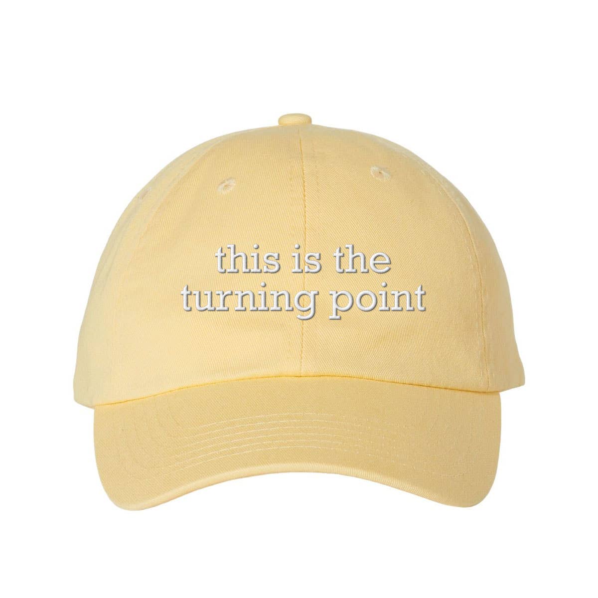 God And Glory Gifts - This Is The Turning Point Charlie Kirk Embroidered Dad Hat: Red