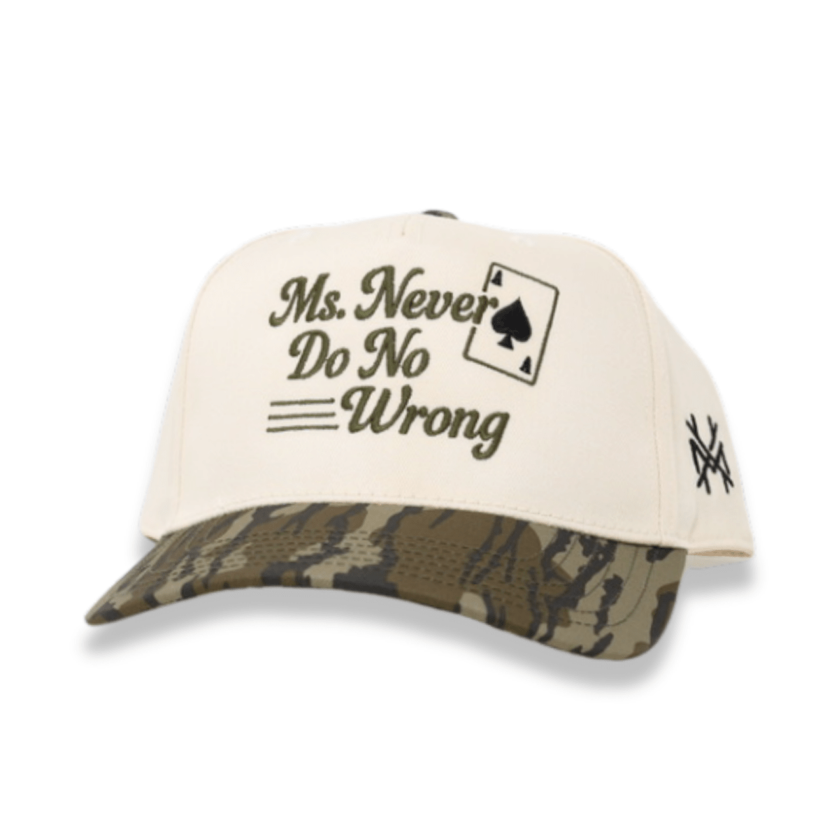 The Mad Hatter Co - Ms. Never Do No Wrong Trucker Hat: Retro Bottomland/Natural