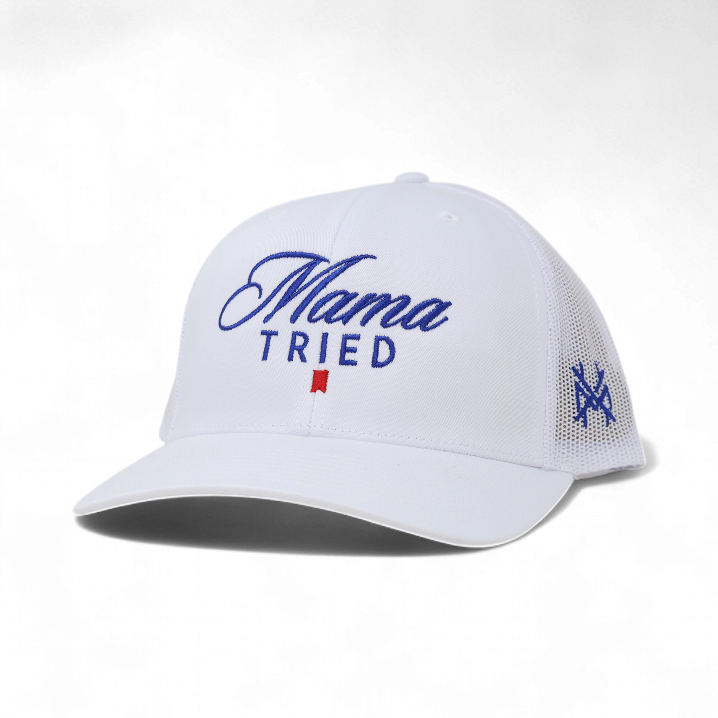 The Mad Hatter Co - Mama Tried Ultra Trucker Hat: Trucker Black/White