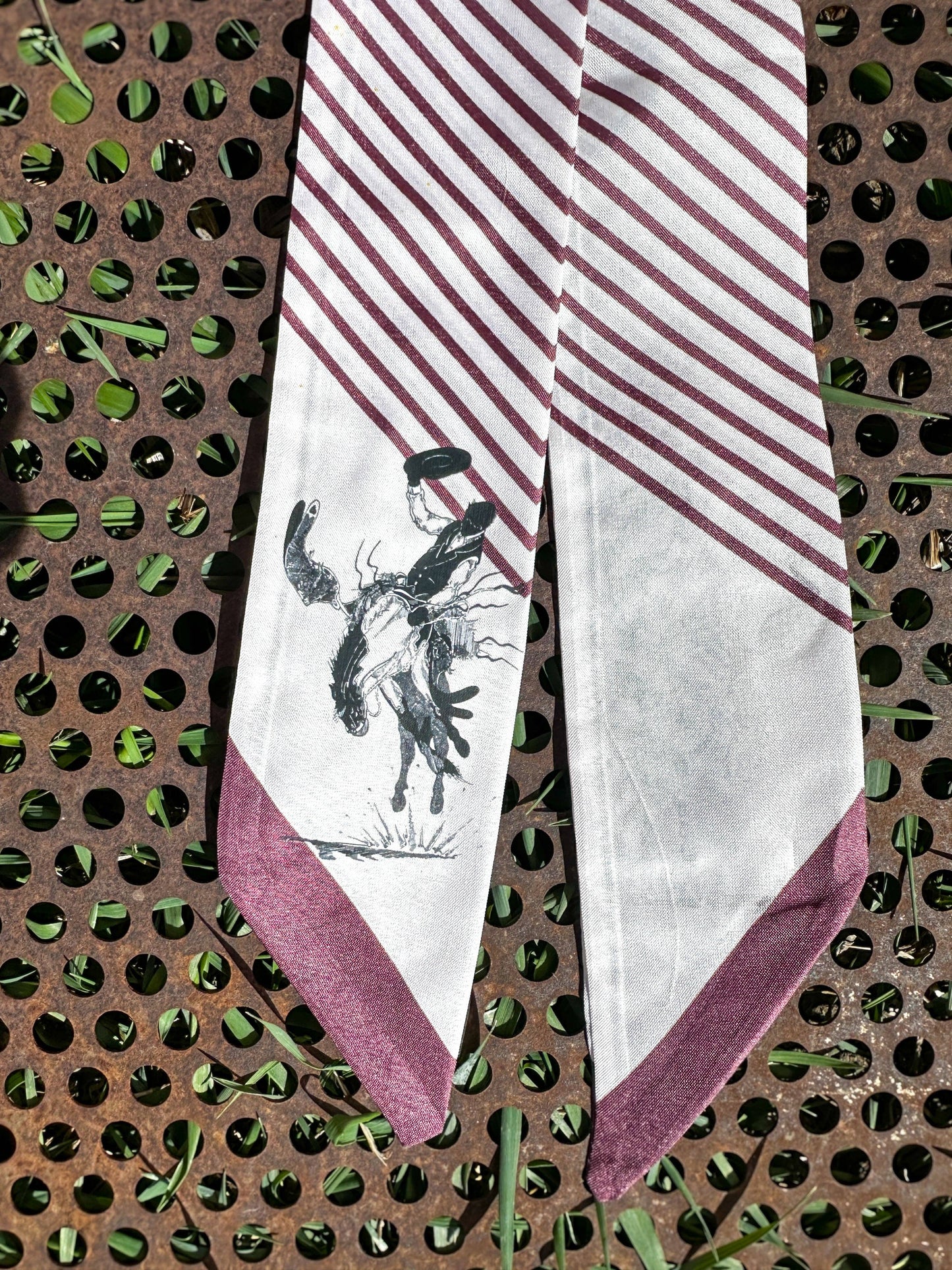 The Rodeo Rose - Striped Twillys: Rust/White