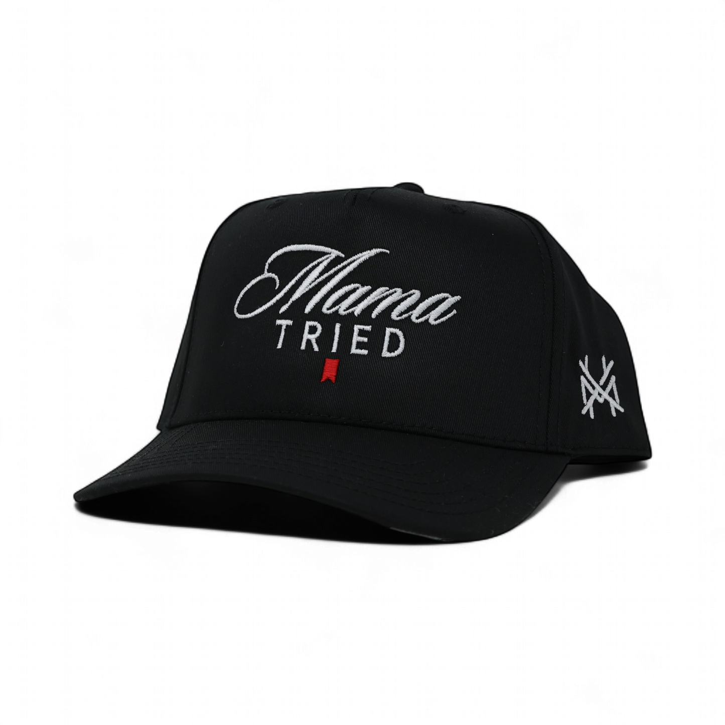 The Mad Hatter Co - Mama Tried Ultra Trucker Hat: Trucker Black/White