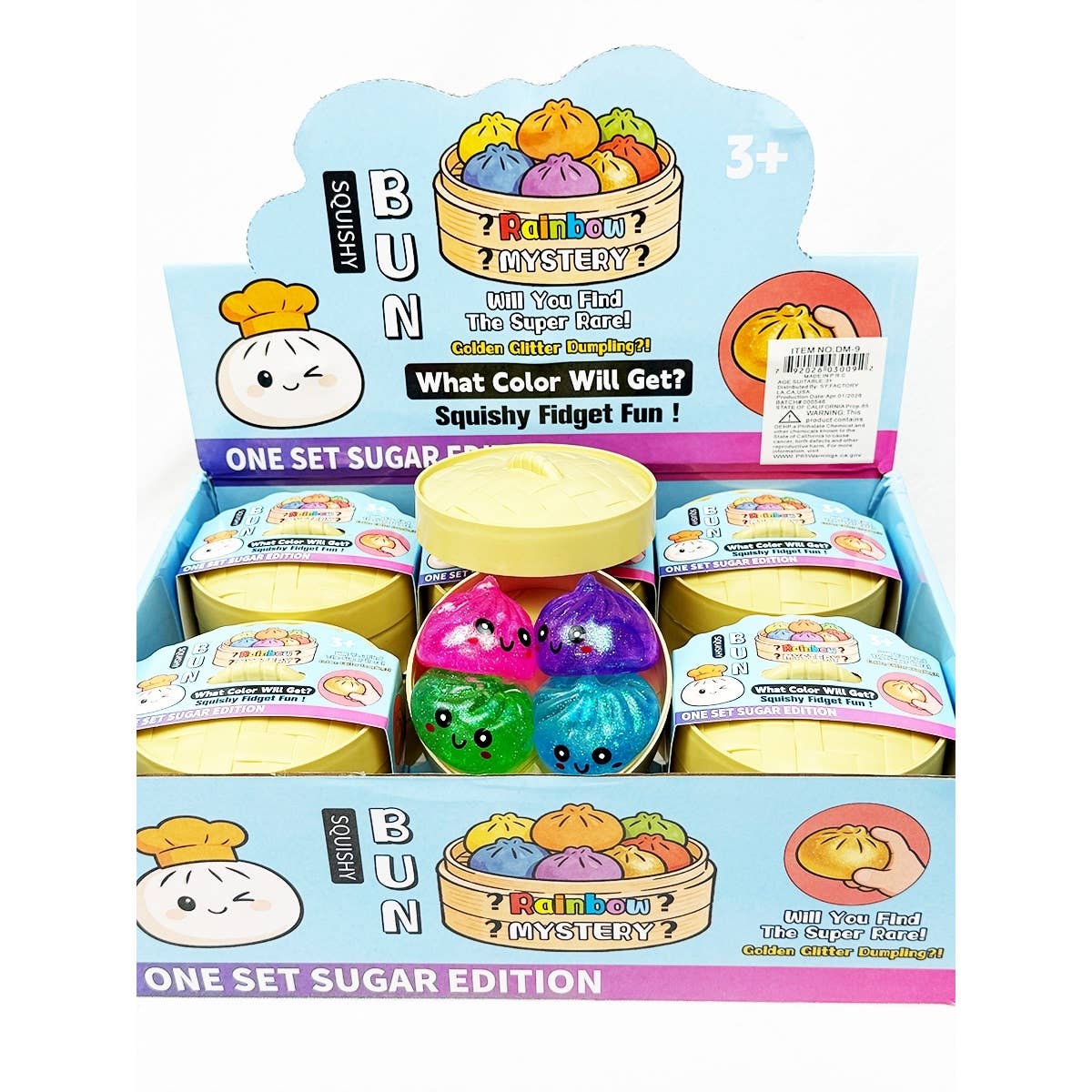 Love and Repeat - 4pc Set Mini Maltose Glitter Dumpling Squishy : MIX COLOR / ONE(12)