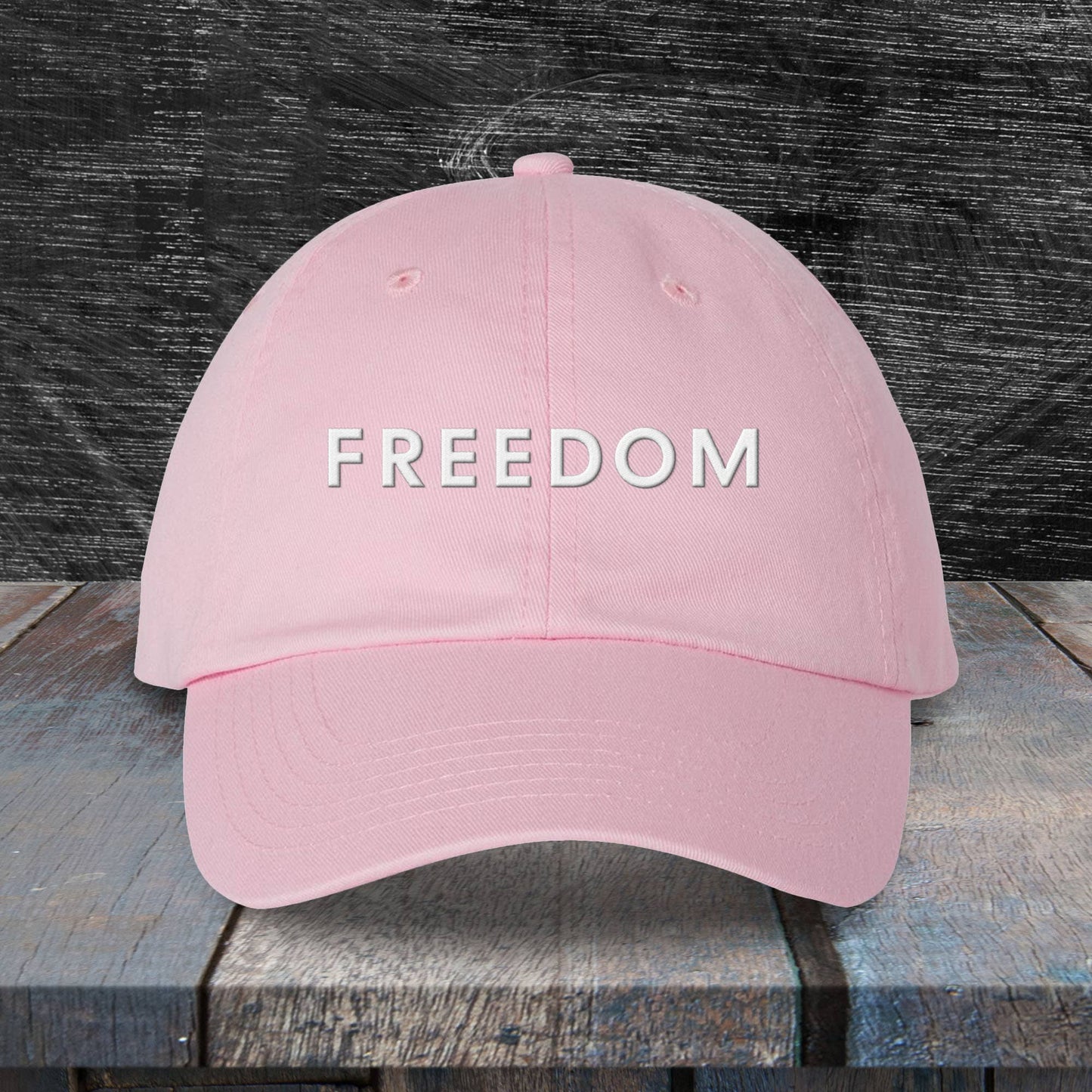 God And Glory Gifts - Charlie Kirk Freedom Embroidered Dad Hat: Red