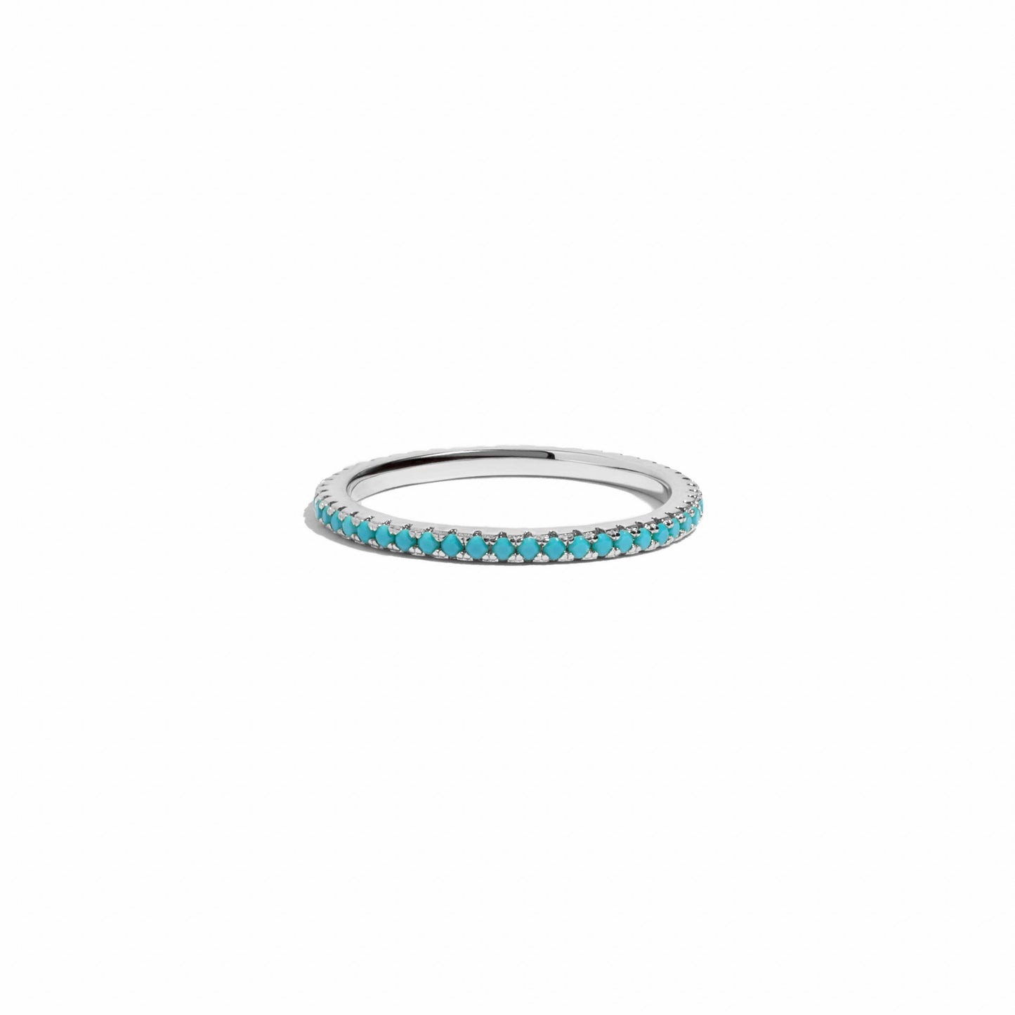 Sami Jewels - Turquoise Eternity Ring: Gold / 7