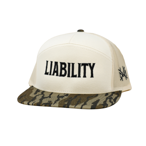 The Mad Hatter Co - Liability Trucker Hat: Bottomland/Natural Otto