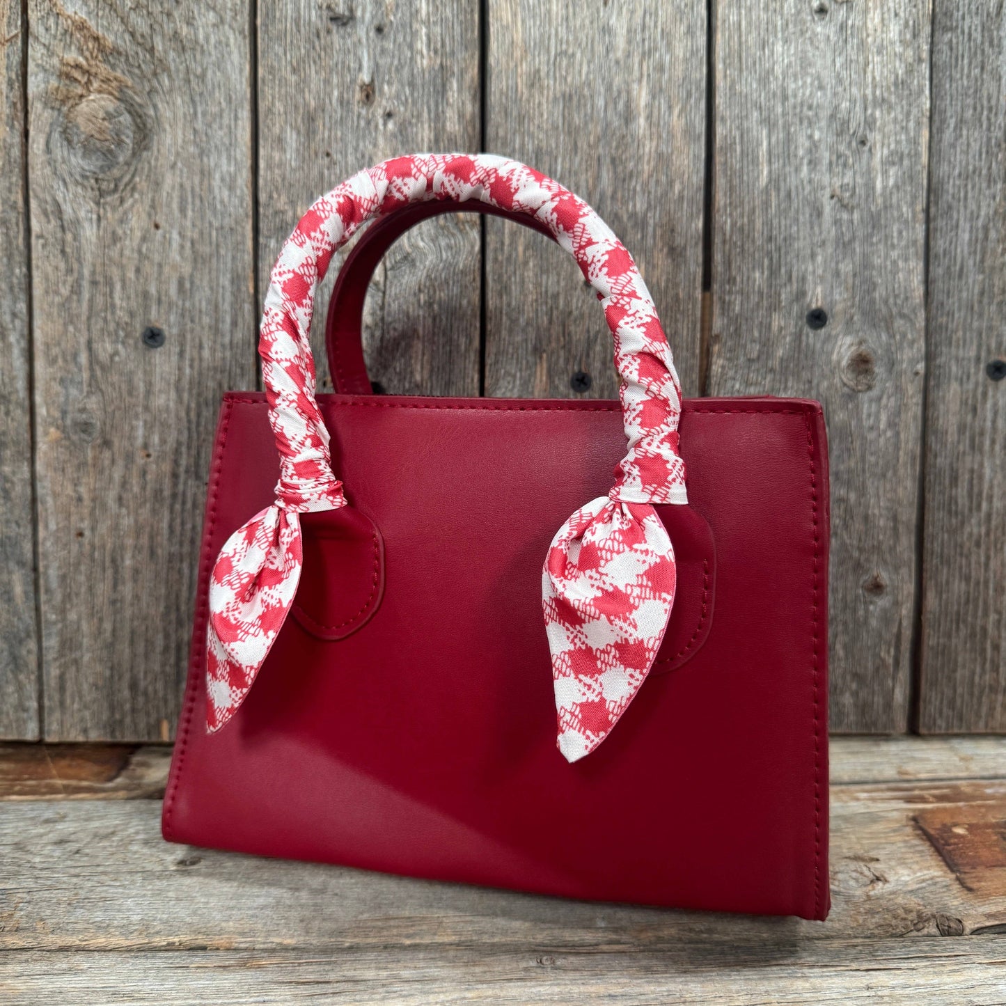 Rodeo Drive - Red and White Western Skinny Mini Wild Rag Scarf / Cowgirl Necktie #TW124