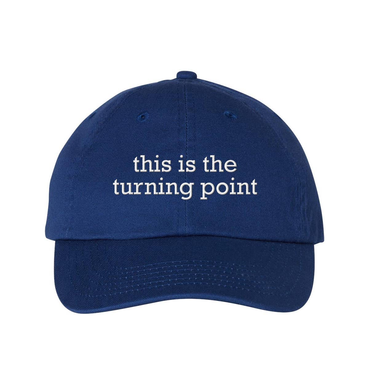 God And Glory Gifts - This Is The Turning Point Charlie Kirk Embroidered Dad Hat: Red