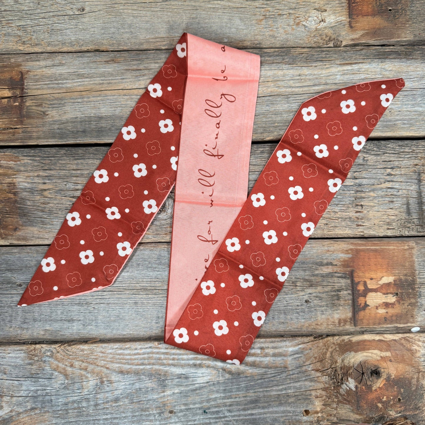 Rodeo Drive - Burgundy Western Skinny Mini Wild Rag Scarf / Cowgirl Necktie  #TW125