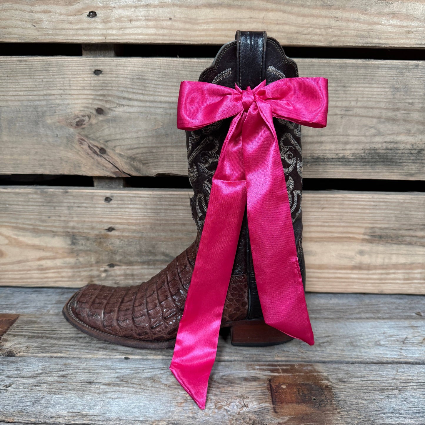Rodeo Drive - Hot Pink Western Skinny Mini Wild Rag Scarf / Cowgirl Necktie #TW309