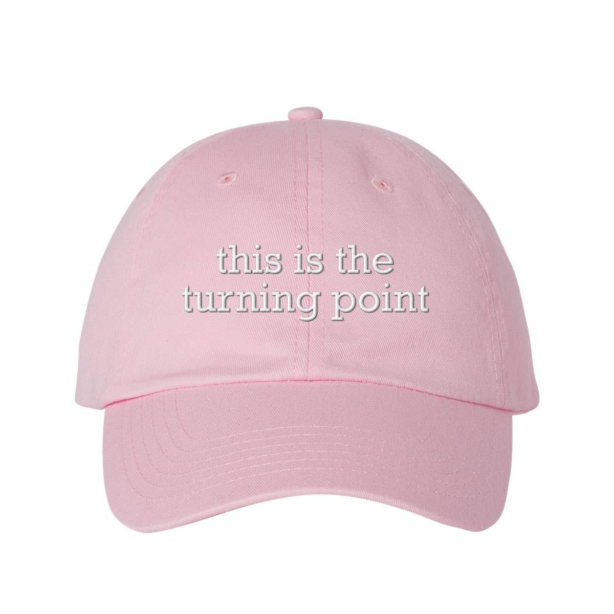 God And Glory Gifts - This Is The Turning Point Charlie Kirk Embroidered Dad Hat: Red