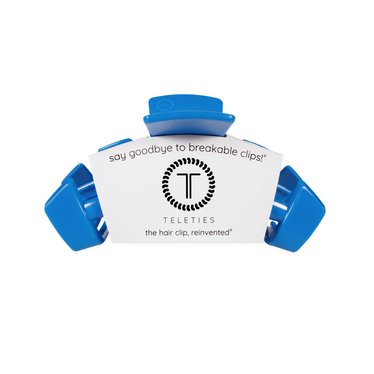 TELETIES - Classic Hair Clip | Medium | USA Blue