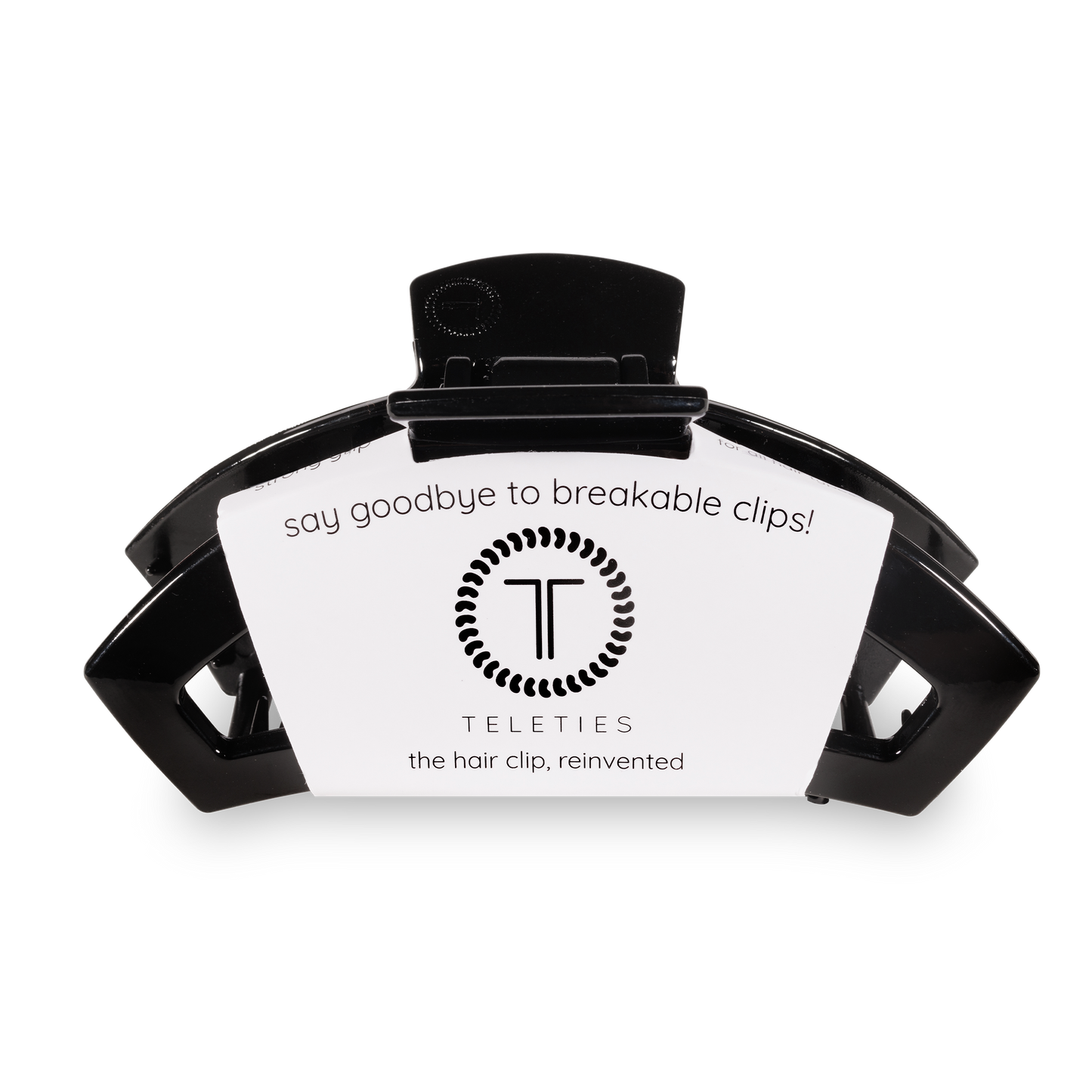 TELETIES - Open Hair Clip | Large | Jet Black