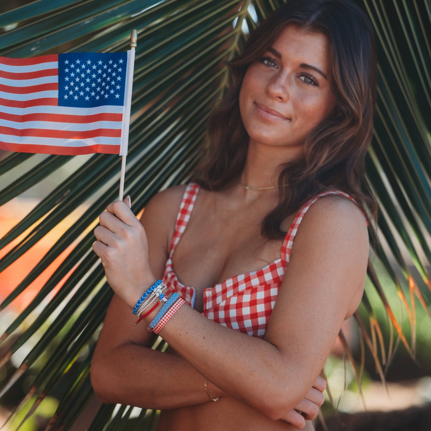 K'lani hair tie bracelets - "Free" Patriotic Hair Tie Bracelets: Medium