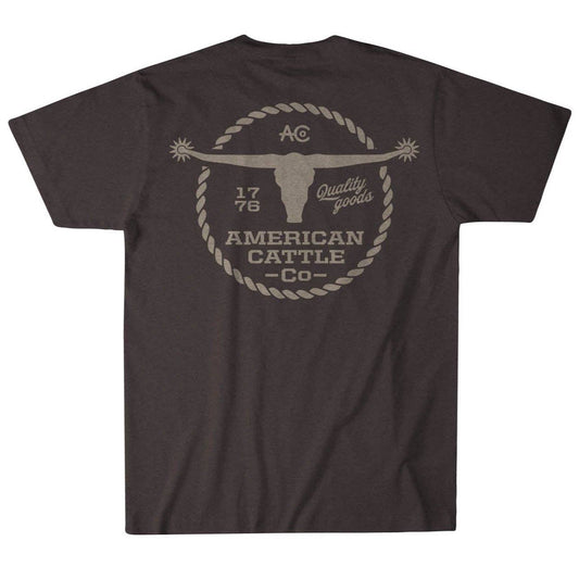 American Cattle Co - Roper Tee: Brown / MD