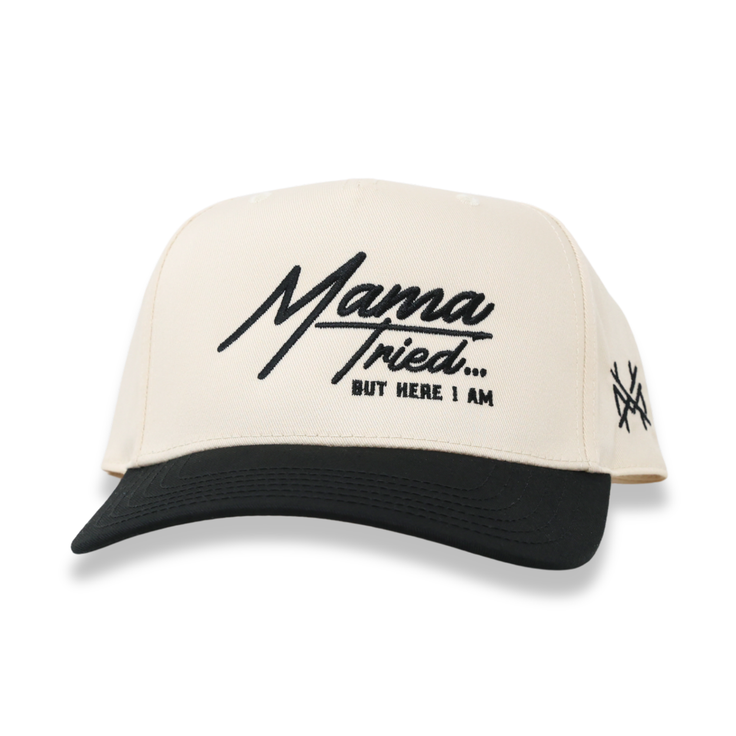 The Mad Hatter Co - Mama Tried But Here I Am Trucker Hat: Retro Natural