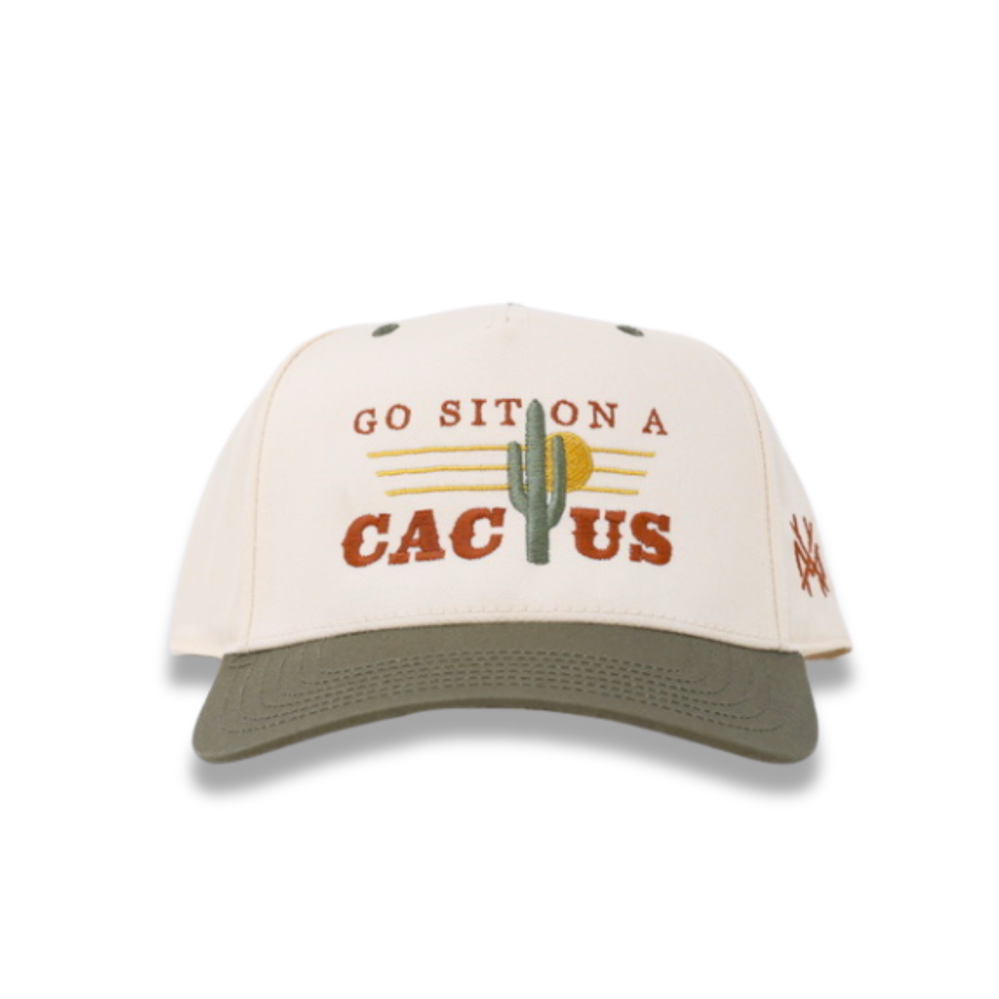 The Mad Hatter Co - Go Sit On A Cactus Western Desert Trucker Hat: Retro Natural