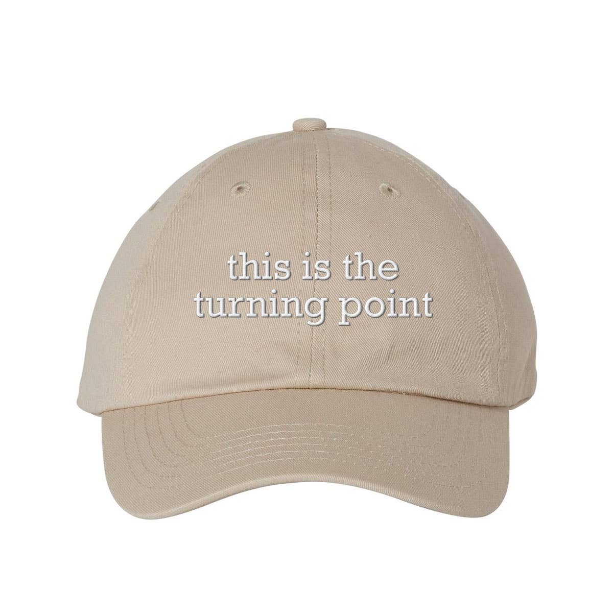 God And Glory Gifts - This Is The Turning Point Charlie Kirk Embroidered Dad Hat: Red
