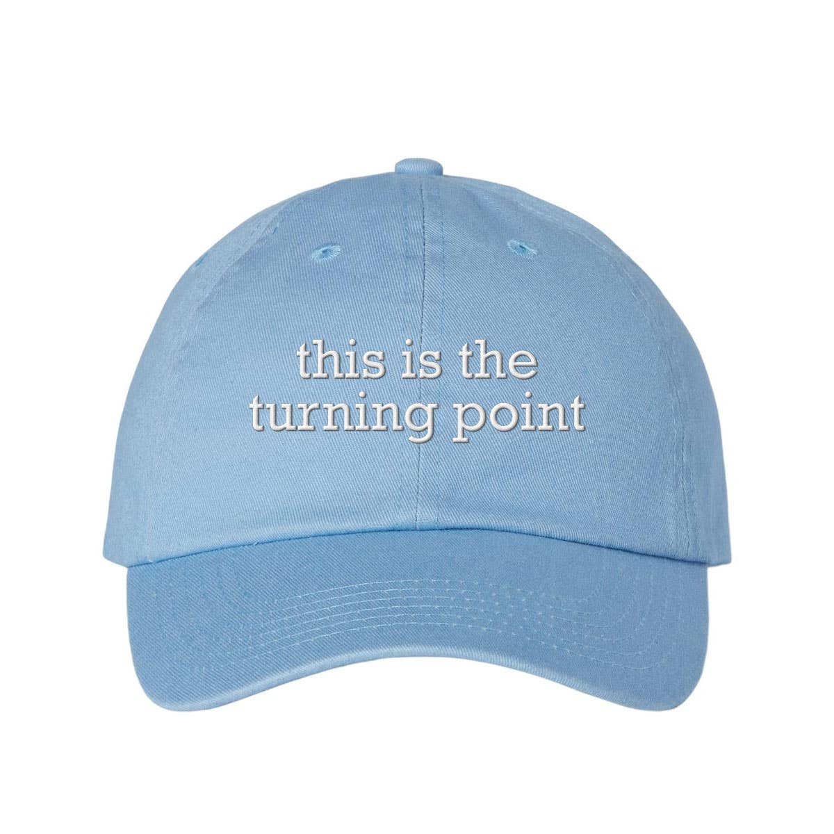 God And Glory Gifts - This Is The Turning Point Charlie Kirk Embroidered Dad Hat: Red