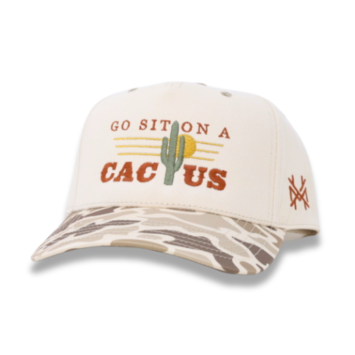 The Mad Hatter Co - Go Sit On A Cactus Western Desert Trucker Hat: Retro Sage/Natural