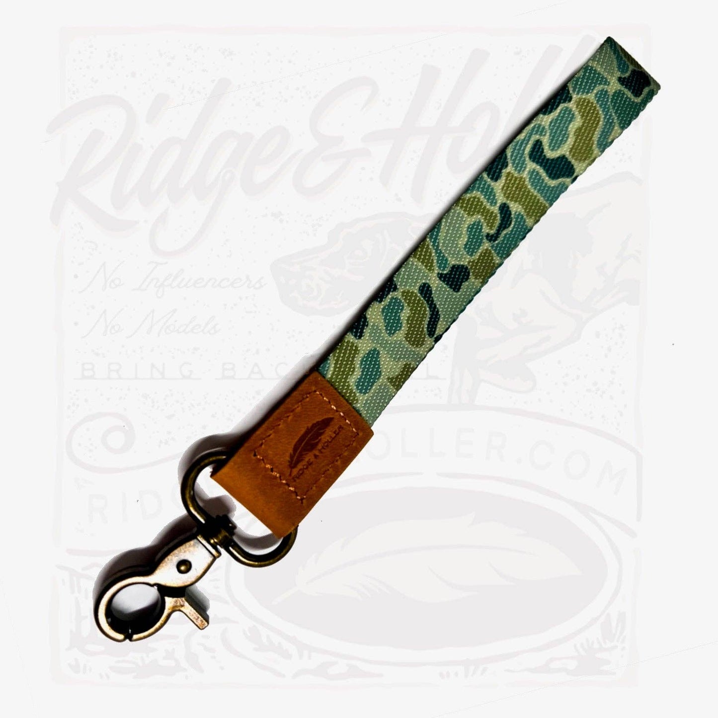 Ridge&Holler - Fly High Lay Low Camo Wrist Lanyard Olive