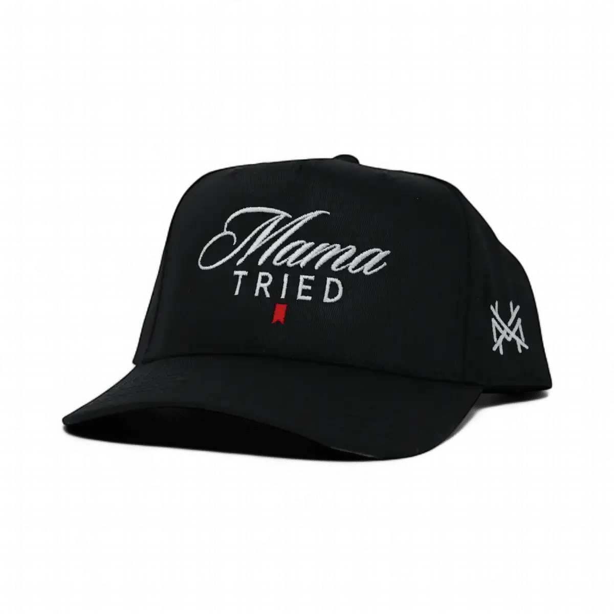 The Mad Hatter Co - Mama Tried Ultra Trucker Hat: Flat Bill White