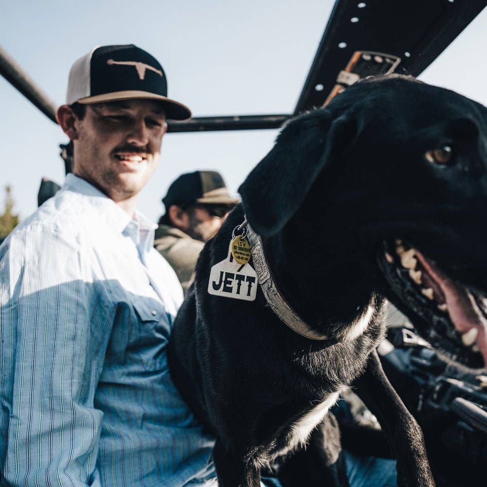 American Cattle Co - Bull Spurs Icon Hat: Black/Putty